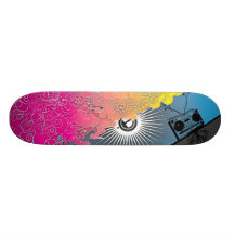 "LIFE IN STEREO" SKATE BOARD DECK