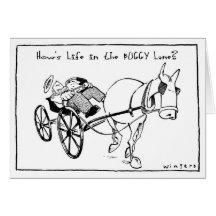 Life in the Buggy Lane Greeting Cards