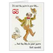 'Life in Your Years' 65th Birthday Card