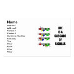 Life Is A Cascade Of Signals (Signal Transduction) Business Card Template
