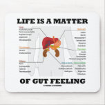 Life Is A Matter Of Gut Feeling (Anatomical Humour mousepads