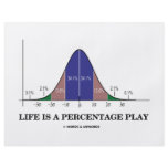 Life Is A Percentage Play (Statistics Humour) flyers