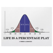 Life Is A Percentage Play (Statistics Humour)