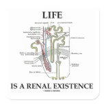 Life Is A Renal Existence (Kidney Nephron) Stickers