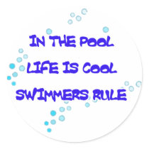 Life is Cool Round Stickers