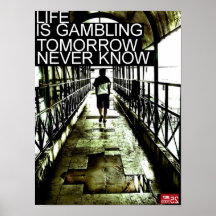 Life is Gambling Poster