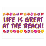 Life is great at the beach! postcards