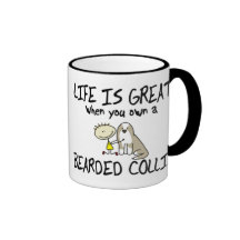 Life is Great Bearded Collie Mug (Fawn)