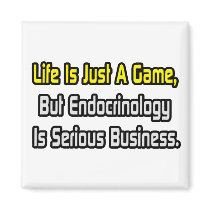 Life Is Just a Game .. Endocrinology Is Serious Fridge Magnets