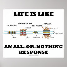 Life Is Like An All-Or-Nothing Response Print