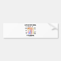 Life Is Not Anal It Is Renal (Kidney Nephron) Bumper Stickers
