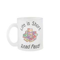 Life is Short Frosted Mug, 2 sizes