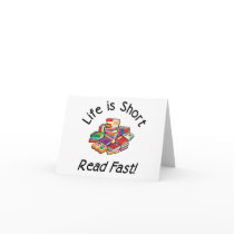 Life is Short Note Cards