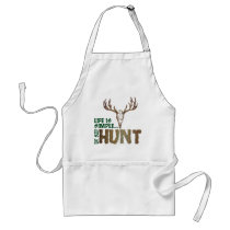 Life is Simple. Eat Sleep Hunt. Apron