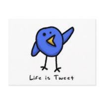 "Life is Tweet" Postcard