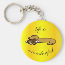 Life Is Wienderful Keychain