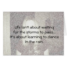 Life isn't about... card