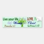 Life, Love, Fear & Worship Bumper Sticker