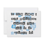 Life & Math invitations