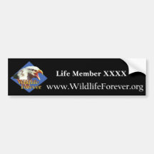LIFE MEMBER BUMPERSTICKER BUMPER STICKER