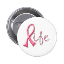 Life Pink Ribbon buttons