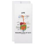 Life Requires Lots Of Guts (Digestive System) Custom Rack Cards