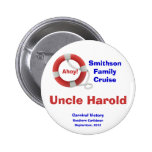 Life Ring Cruise Name Badge buttons