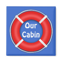 Life Ring Stateroom  Door Marker Refrigerator Magnet