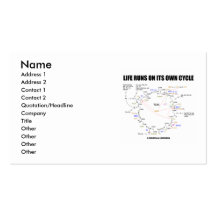 Life Runs On Its Own Cycle (Krebs Cycle) Business Card