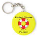 Life Vest Attachment-Name-Swim Skill Key Chains