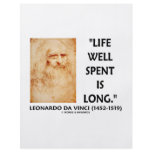 Life Well Spent Is Long (Leonardo da Vinci Quote) Flyer