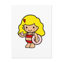 Lifeguard girl post cards