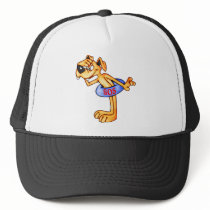 Lifeguard Rescue Cartoon Dog Trucker Hat