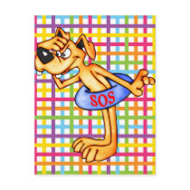 Lifeguard Rescue Cartoon Dog Postcards