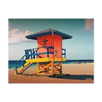 Lifeguard Tower at South Pointe Drive, East Post Cards