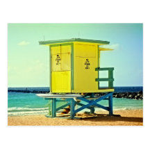 Lifeguard Tower at the Jetty Postcards