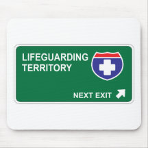 Lifeguarding Next Exit Mouse Pads