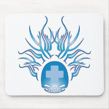 Lifeguarding Skull Mouse Pads