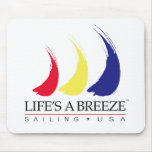 Life's a Breeze®_Paint-The-Wind_Sailing USA Mousepad