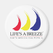 Life's a Breeze™_Paint-The-Wind_Santa Monica Refrigerator Magnet