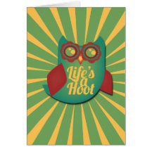 Life's a Hoot owl Greeting Card