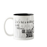 'Life's but a Walking Shadow' Shakespeare Mug