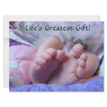 Life's Greatest Gift Baby Girl Shower Invitations