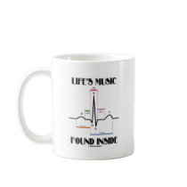 Life's Music Found Inside (ECG/EKG Heartbeat) Coffee Mug
