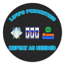LIFE'S PRIORITIES STICKER