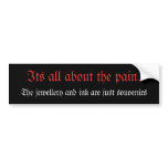 Lifestyle of the outsider bumper stickers