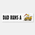 Lift Construction Bumper Sticker Dad