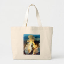 Liftoff of the Apollo 11 Saturn V Space Vehicle Canvas Bag