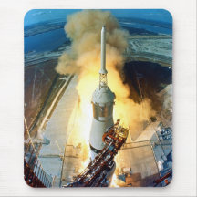 Liftoff of the Apollo 11 Saturn V Space Vehicle Mouse Pads