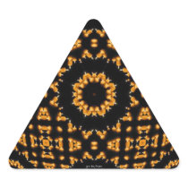 Light a Candle kaleidoscope mandala Triangle Stickers